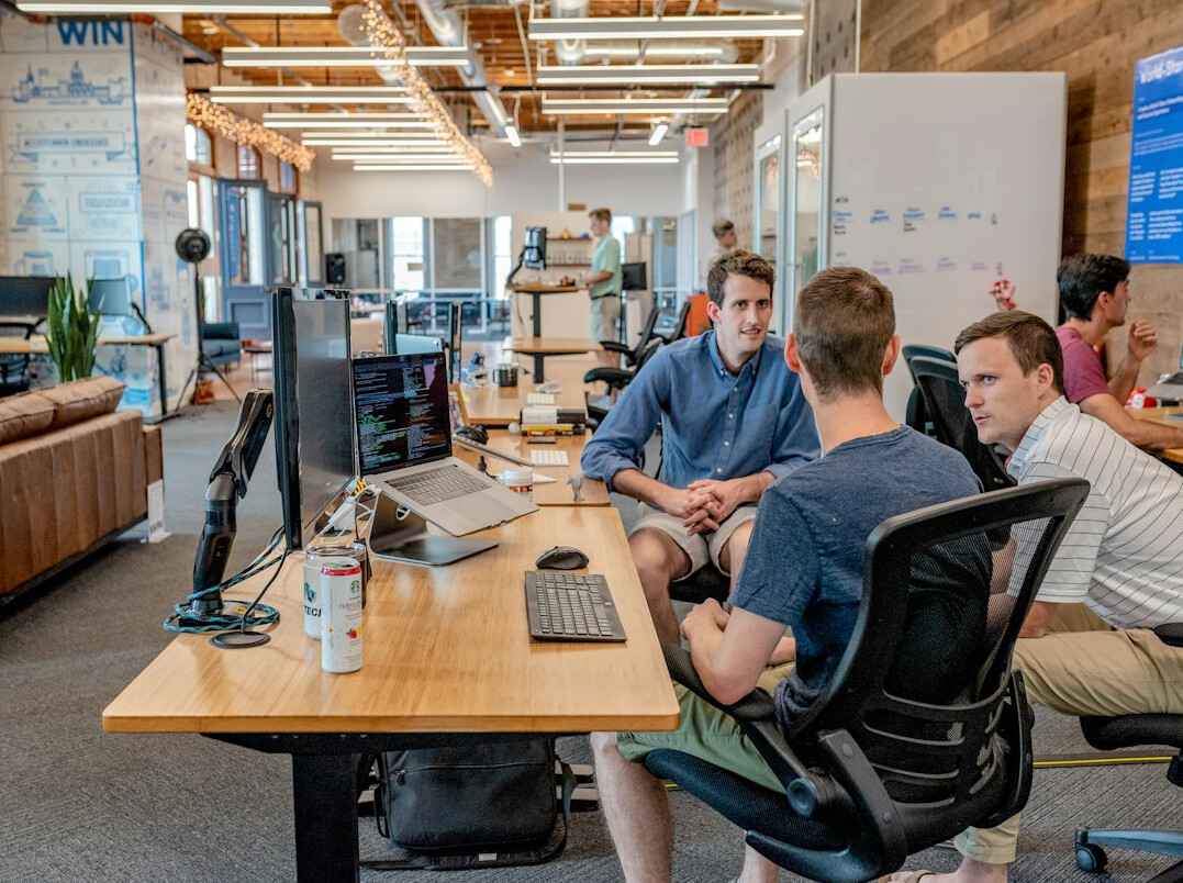 custom software team meeting