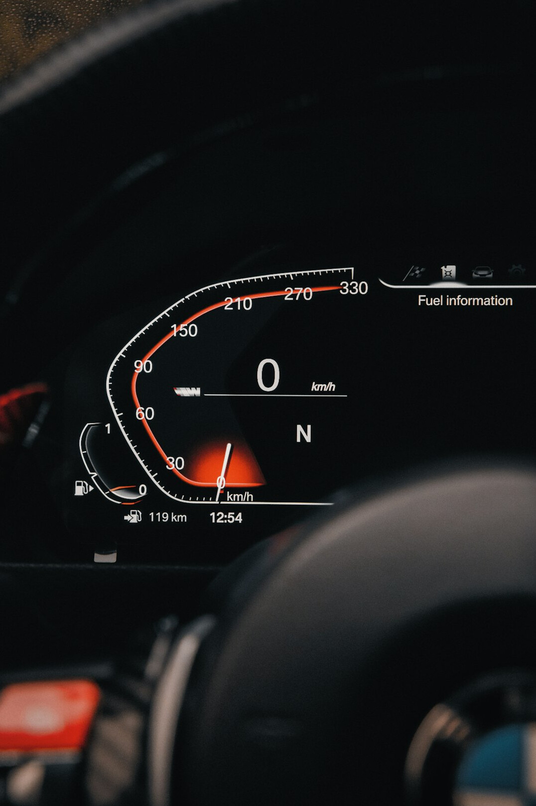 Analytics dashboard with charts on a laptop screen