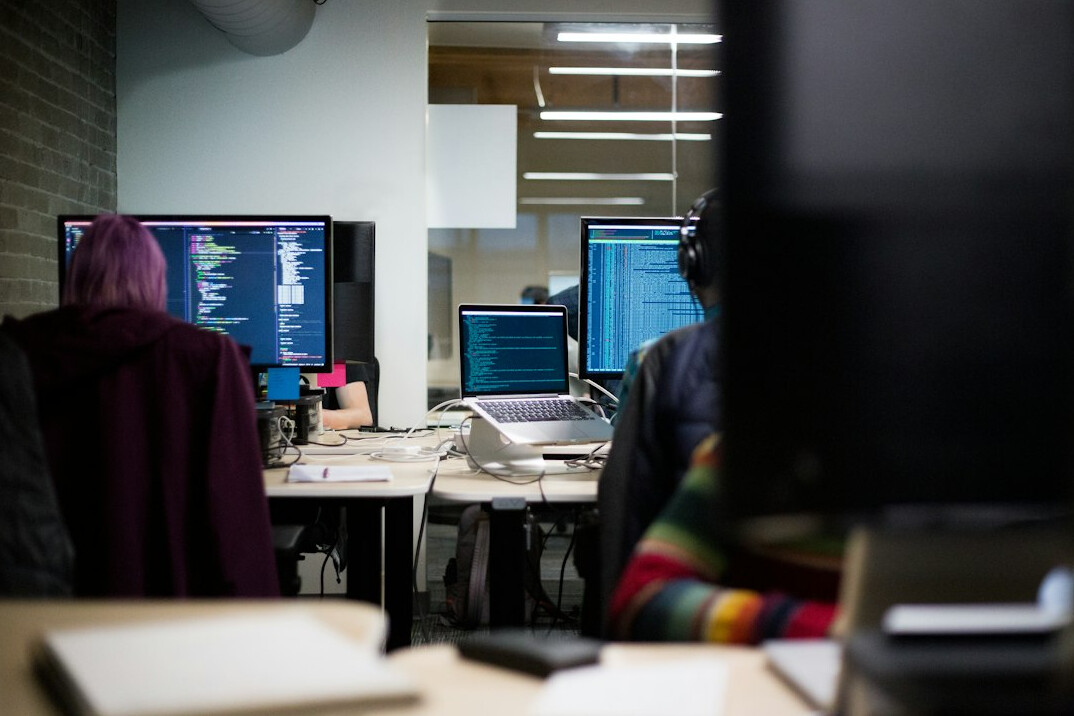 programmers collaborating on code